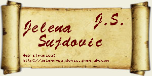 Jelena Šujdović vizit kartica